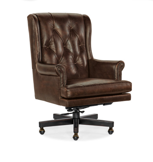Hooker Furniture Charleston Executive Brown Swivel Tilt Chair