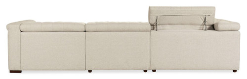 Hooker Furniture Savion Deux 5 Seat Fabric Sectional with Four Power Recliners and Six Power Headrests