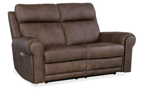 Hooker Furniture Duncan Power Loveseat w/Power Headrest & Lumbar