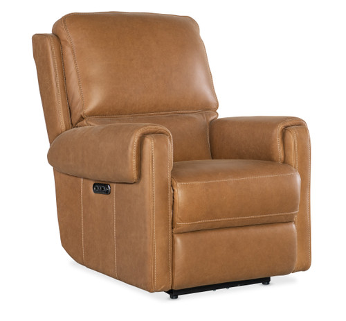 Hooker Furniture Somers Denver Coffee Power Recliner w/Power Headrest