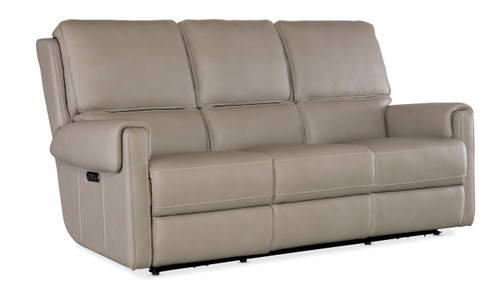 Hooker Furniture Somers Somers Dark Taupe Power Sofa w/Power Headrest