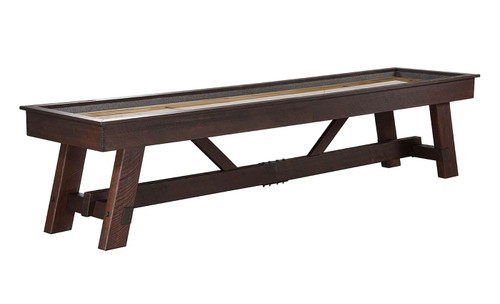 C.L. Bailey Tunbridge shuffleboard table in Weathered Brown rustic finish