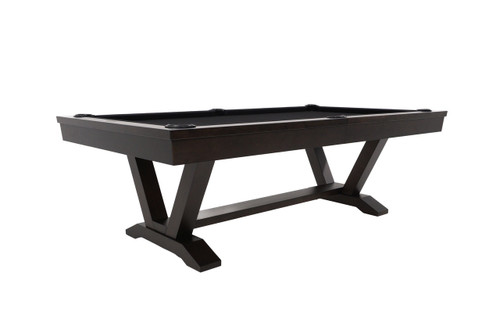 C.L. Bailey Skylar Pool Table in Graphite, modern pool table with black finish and sleek design.