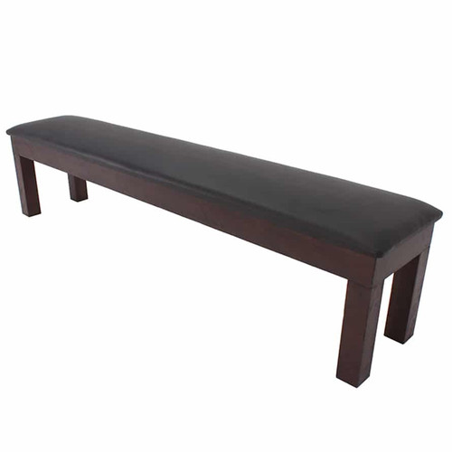 C.L. Bailey Tunbridge Storage Bench Weathered Brown, a wooden outdoor bench with a cushioned top in weathered brown finish, designed for extra storage and seating.