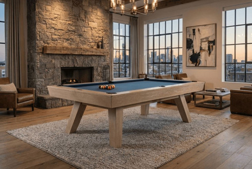  George 8' Slate Pool Table by Doc & Holliday in Natural Ash