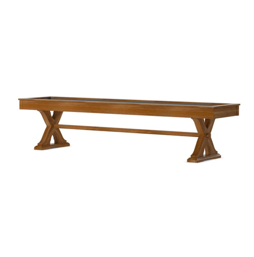 Kennedy 12' Natural Acacia Shuffleboard Table 