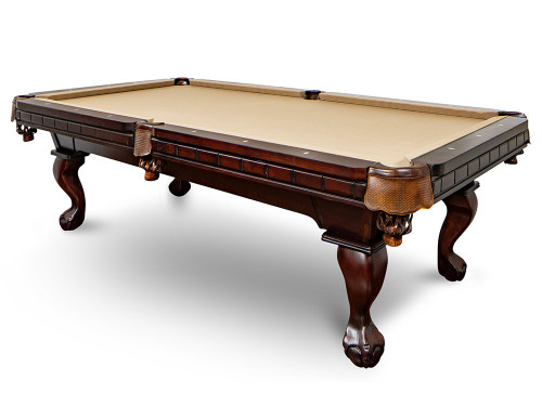 Miami Slate Pool Table by Presidential Billiards - Ball and Claw Dark Wood