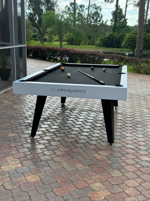 Manhattan Outdoor Slate Pool Table with Sunbrella Felt 