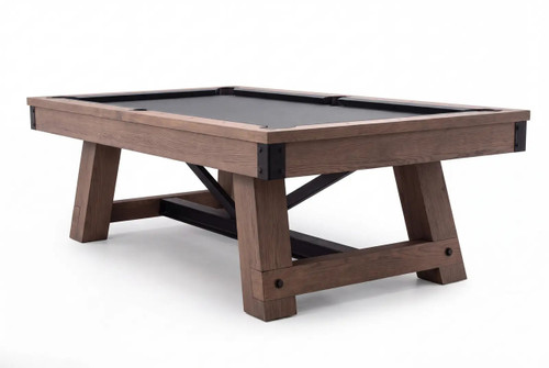 C.L. Bailey Harlow Slate Pool Table, modern billiards table with wooden frame and slate playing surface on sturdy angled legs.