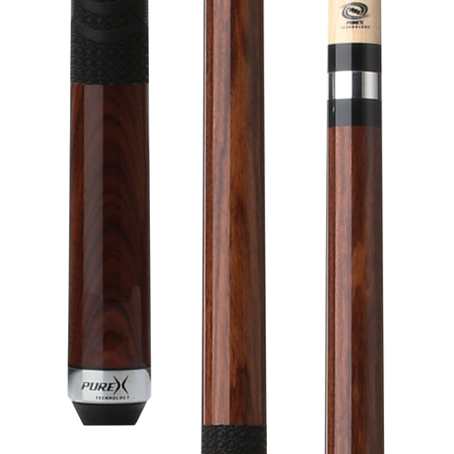 Pure X Rosewood Matte Finish Cue with MZ Grip 2 Shaft Bundle