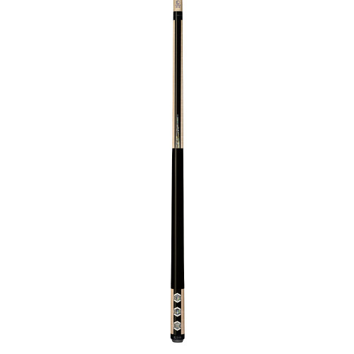 Lucasi Custom Carom Premium Black Birdseye Maple with Abalone Wrapless Cue