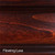 Doc & Holliday Wood Finish Samples, flowing lava wood stain sample with rich, deep reddish-brown color and smooth finish.