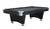 Brunswick Billiards Brunswick Black Wolf Slate Pool Table, sleek black pool table with silver accents, ideal for game rooms and recreational spaces.