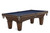 Brunswick Billiards Brunswick Glenwood Slate Pool Table in Tuscana, a classic wooden pool table with blue felt surface, ornate legs, and elegant design.