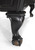 Brunswick Billiards Brunswick Glenwood Slate Pool Table in Two Tone, close-up of a sturdy, black, ornate wooden leg with a polished finish and casters for easy movement.