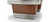 Brunswick Billiards Brunswick Centennial Slate Pool Table - Rosewood Finish, Chrome Accents, close-up showing the elegant rosewood base and chrome detailing on the edge.