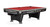 Brunswick Billiards Brunswick Gold Crown VI Tournament Slate Pool Table in Matte Black, with red playing surface and modern design.