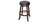 Brunswick Traditional Backless Pub Stool in Nutmeg finish, featuring a cushioned swivel seat and solid wood construction, perfect for game rooms and bar areas.