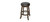 Brunswick Billiards Brunswick Backless Pub Stool – Solid Wood & Swivel Seat, with a round cushioned black leather top and sturdy wooden legs designed for bar or pub seating.