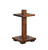 Doc & Holliday Square Floor Cue Rack, sturdy wooden cue stick holder with a square top and bottom, ideal for organizing and displaying pool cues in a game room or billiards area.