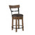 Sawyer Twain Bobby Wine Barrel Pub Table Set, wooden pub table with a round top and matching high stool with wooden and metal features.