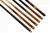 Plank & Hide Co Plank & Hide Vintage Billiards Accessory Kit, a set of billiards cues in various wood finishes and designs.
