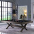 Plank & Hide Co Axton Steel Pool Table by Plank & Hide, modern billiards table with a sleek steel finish in a stylish game room.