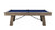 Plank & Hide Co Plank & Hide Isaac Slate Pool Table with Dining Top Option, wooden pool table with slate top and blue felt surface.