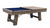 Plank & Hide Co Plank & Hide Isaac Slate Pool Table with Dining Top Option, wooden pool table with a reversible dining top surface and blue felt playing surface.