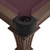 Plank & Hide Co Plank & Hide Talbot 8' Pool Table - Storage Drawer, close-up view of the corner with wood finish and a black storage drawer integrated into the table leg.
