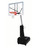 First Team Inc First Team FURY TURBO Portable Adjustable Basketball Hoop, portable basketball system with adjustable height and a standard backboard with red hoop and net.