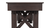 Plank & Hide Co McCormick Shuffleboard Table by Plank & Hide, installation view of the dark wooden table with cross-legged support structure.