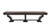Plank & Hide Co Paxton Shuffleboard Table by Plank & Hide, dark wood finish, large rectangular recreational table for shuffleboard game with free installation.