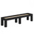 Plank & Hide Co Fulton Shuffleboard Table in Black Finish, a sleek and modern tabletop game with a black wooden frame and a shuffleboard surface.