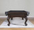 Playcraft Wheaton 8' Slate Pool Table, Briar Finish, with Play Kit, featuring a classic wooden design, black felt surface, ornate carved legs, and leather pocket details in a well-lit room.