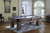 Playcraft Cooper Creek 8' Slate Pool Table with Free Play Kit, wooden pool table in a bright playroom with large windows and hardwood floors.