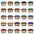 Playcraft Willow Bend Slate Pool Table | Dining Top Option | Free Play Kit, image showing various color options for the pool table surface including Academy Blue, Aztec, Basic Green, Black, Bottle Green, Brick, Brown, Burgundy, Camel, Championship Green, Charcoal, Dark Green, Electric Blue, English Green, Euro Blue, Golden, Khaki, Navy, Olive, Purple, Red, Steel Gray, Taupe, Titanium, and Wine.