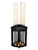 Playcraft Brazos River 8' Slate Pool Table, Weathered Black Finish with pool cues and balls included.