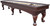 Playcraft Charles River Pro-Style Shuffleboard Table in Espresso, featuring a classic wooden design with a smooth playing surface and ornate legs.