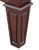 Playcraft St. Lawrence Shuffleboard Table – Espresso Finish – 12', 14', or 16' with a close-up of its elegant wooden cabinet in rich espresso finish.