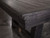 Plank & Hide Co Isaac Pool Table Distressed Black & Gold, close-up of the corner showing the dark distressed wooden finish and gold accents, with free installation included.
