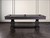 Plank & Hide Co Beaumont Pool Table by Plank & Hide, distressed black pool table with wooden legs in elegant design.