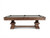 Plank & Hide Co Beaumont Pool Table, luxurious distressed brown wooden pool table with sturdy legs and free installation.
