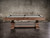 Plank & Hide Co Beaumont Pool Table by Plank & Hide, distressed brown wooden pool table with classic pedestal base, free installation included.