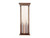 Plank & Hide Co Plank & Hide Distressed Brown Wall Rack, a tall wooden wall-mounted rack with a rustic distressed brown finish, featuring multiple vertical wooden slats for storage or decorative purposes.