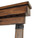 Plank & Hide Co Plank & Hide Distressed Brown Wall Rack, close-up view of a rustic wooden wall rack with a distressed brown finish and metal brackets.