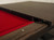 Modern V Leg Savant Pool Table. Designed with steel and maple wood. Featured in a brown sugar finish.