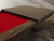 Doc & Holliday Savant 8' Slate Pool Table, Brown Sugar Finish, with a sleek wooden exterior and red felt playing surface.