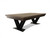 Doc & Holliday Savant 8' Slate Pool Table, featuring a Brown Sugar Finish with a modern wooden top and black metal legs.