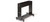 Brunswick Billiards Brunswick 8' Santini Slate Pool Table, a sleek black pool table with sturdy legs and a built-in rack.